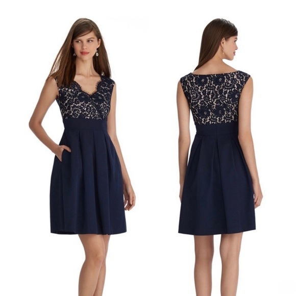 White House Black Market Dresses & Skirts - White House Black Market Black Lace Sleeveless Formal Dress-Size 2